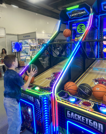 Игровой автомат "Баскетбол взрослый" с экраном